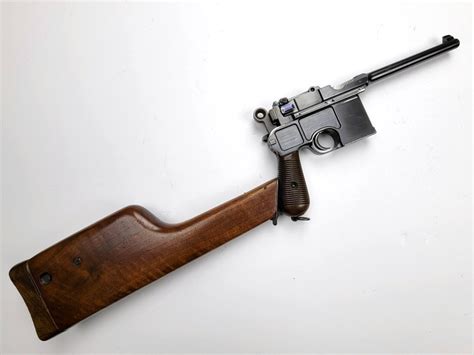 Mauser C96 Large Ring Hammer Pistol Sn 20706 With Matching Stock Jan