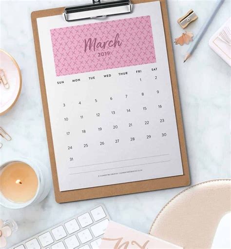 8 Fun Free Printable Calendars To Keep You Organized In 2019 Free