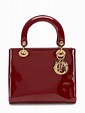 Christian Dior Burgundy Patent Leather Medium Lady Dior Bag by Dior at ...