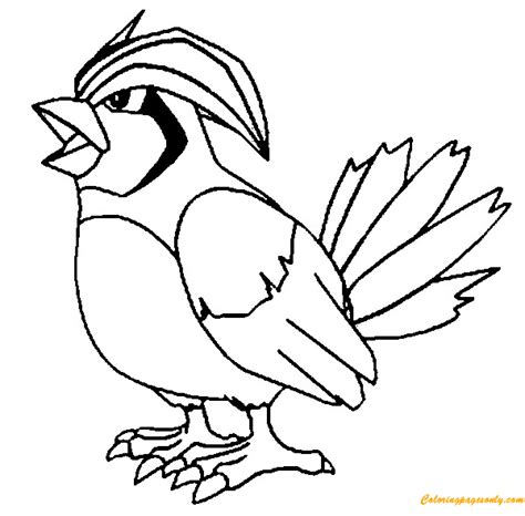Pidgeotto Coloring Page Free Printable Coloring Pages