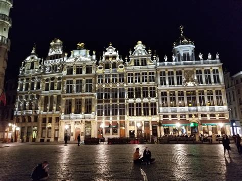 Grand Place Brussels Belgium Lit Up At Night Rtravel