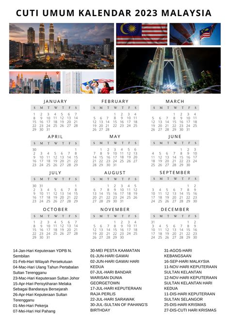 Cuti Umum Kalendar 2024 Malaysia ️