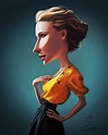 Cate Blanchet (22) | Caricature, Celebrity caricatures, Celebrities funny