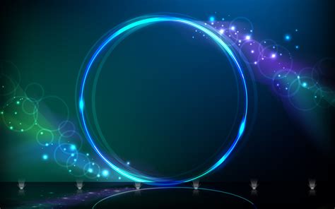 circle, Glowing, Abstract, Blue Wallpapers HD / Desktop and Mobile 