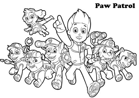 Free Printable Colouring Pictures Paw Patrol Paw Patrol Colouring