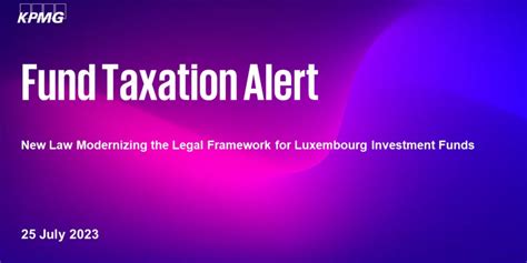 Fund Taxation 2023 07 Kpmg Luxembourg