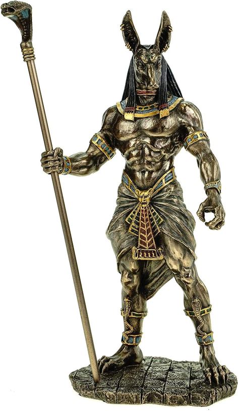 amazon de veronese figur ägyptischer gott anubis 28 cm Ägypten pharao bronziert