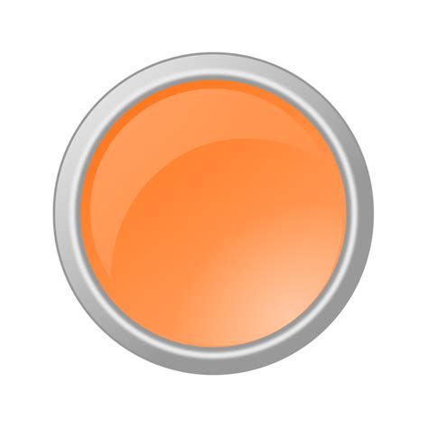 Free Clipart Glossy Light Orange Button Rygle