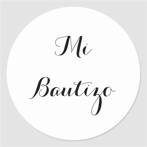 Mi Bautizo Stickers Zazzle Mi Bautizo Letras Bautizo Recuerdos De