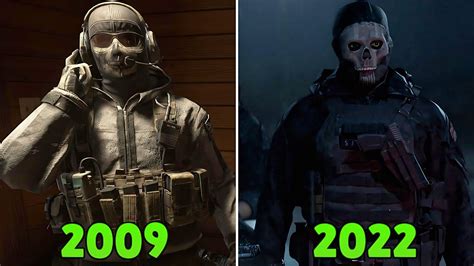 Ghost Old Vs New Comparison In Modern Warfare Ii 2009 2022 Youtube