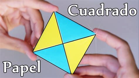 C Mo Hacer Un Cuadrado De Papel Origami F Cil Youtube