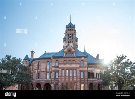 Rear View Of Historical Ellis County Courthouse In Waxahachie Texas
