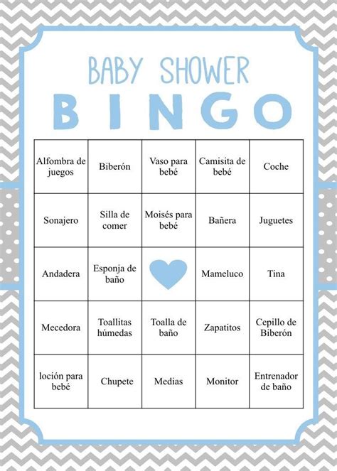 Bingo De Baby Shower Para Imprimir Gratis Bingo Baby Shower Loteria