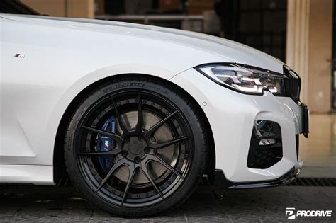 Bmw 3 Series 330i G20 White With Bc Forged Hca162s Aftermarket Wheels