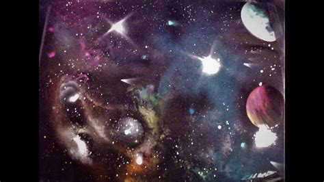 Outer Space Is Amazing Spray Paint Art Youtube