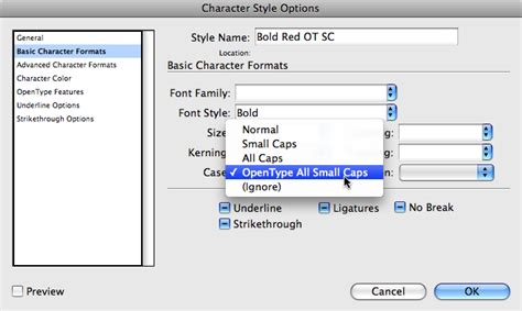 Small Caps vs. OpenType All Small Caps - InDesignSecrets : InDesignSecrets