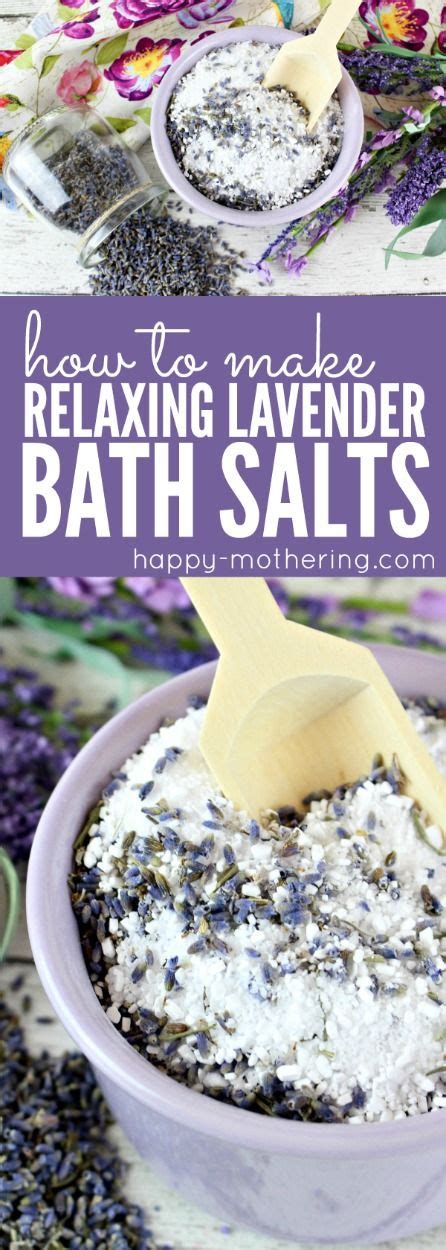Lavender Relaxing Lavender Bath Salts In A Bowl
