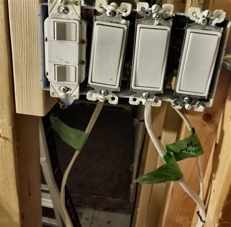 The easiest and safest way is to use a multimeter to test for current. electrical - Wiring 4 gang box - Home Improvement Stack Exchange