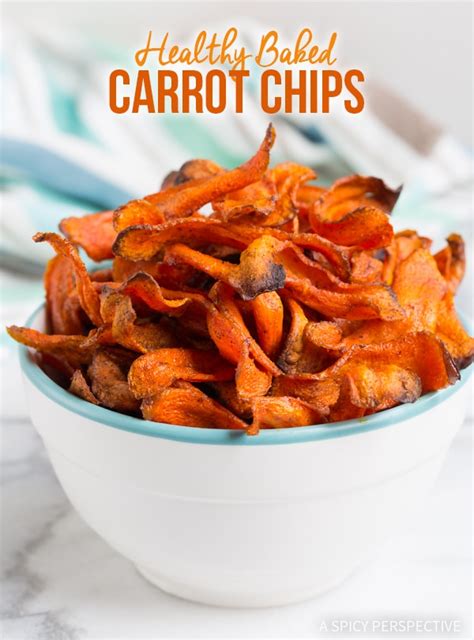 Healthy Baked Carrot Chips Video A Spicy Perspective