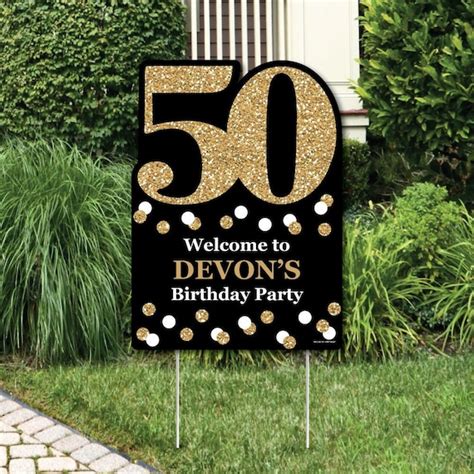 Adult 50th Birthday Gold Party Decorations Birthday Party