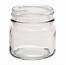 NMS 8 Ounce Glass Smooth Square Regular Mouth Mason Canning Jars  With