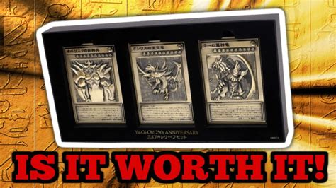 Yu Gi Oh 25th Anniversary Egyptian God Card Relief Set Stone Tablets Is It Worth It Youtube