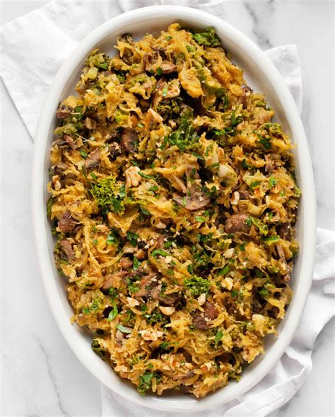 Mushroom Leek Kale Spaghetti Squash Last Ingredient Recipe In 2021