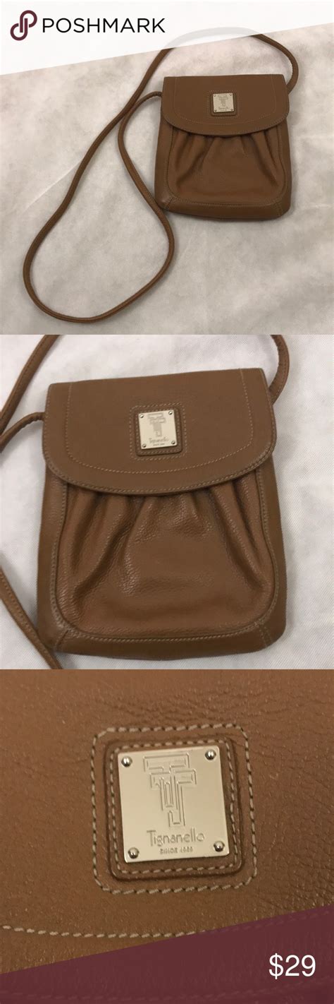 Tignanello Brown Crossbody Leather Handbag Leather Handbags Brown