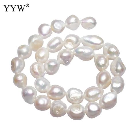 Cultured Baroque Freshwater Pearl Beads Nuggets Natural White Mm Approx Mm Sold Per