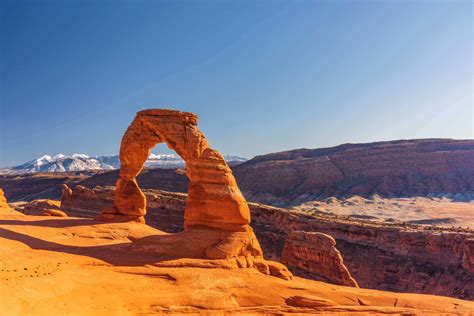 Moonrise At Delicate Arch Arches National Park Moab Utah Usa Poster
