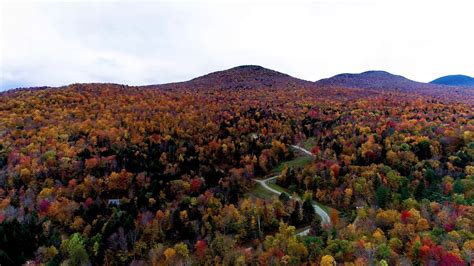 Vermont Fall Foliage Drone Report October 15 2018 Youtube