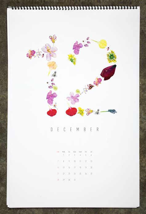 Flower Calendar On Behance