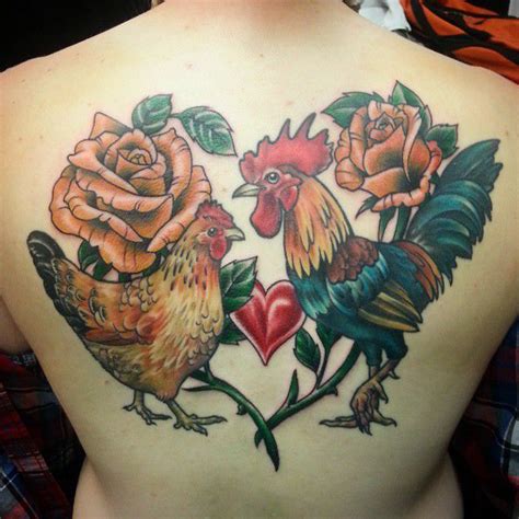 Chickensheart Chicken Tattoo Rooster Tattoo Tattoos