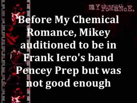 Toward the very end, rachel says that the my chemical romance number they did was good, but if they wanted to beat the warblers and . my chemical romance quotes and facts. - YouTube