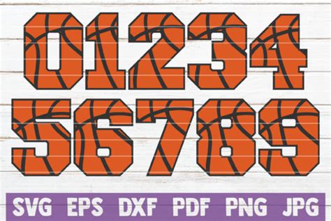 Basketball Numbers Cut Files Graphic By Mintymarshmallows · Creative
