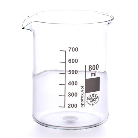 Pp053484ah Simax Glass Beaker Squat Form Pack Of 10 800ml