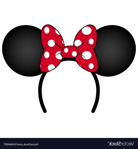 Minnie Mouse Ears Vector At B1e