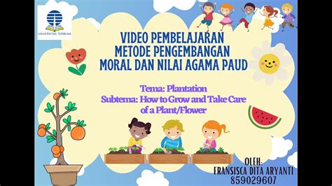 Video Pembelajaran Metode Pengembangan Nilai Moral Dan Agama PAUD YouTube