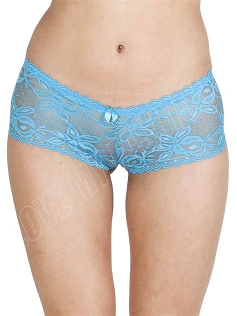 New Womens Ladies Floral French Lace Boxers Boxer Shorts Underwear