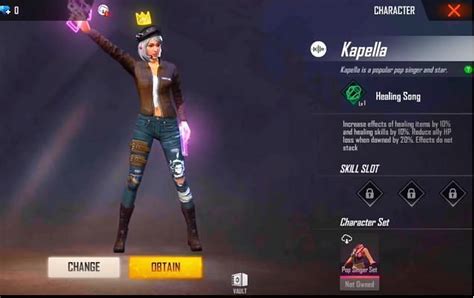 Free Fire New Character Everything You Need To Know About Kapella In