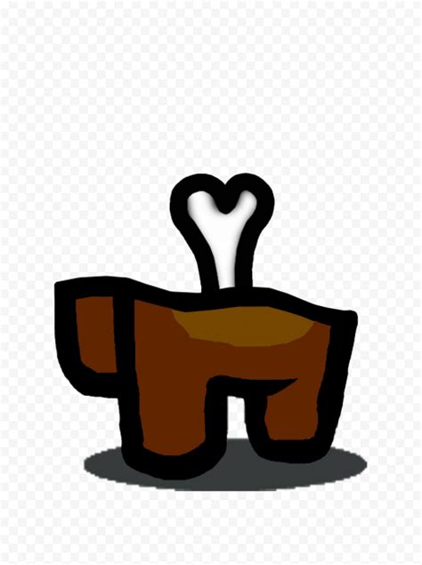 Hd Crewmate Among Us Brown Character Bone Png Citypng