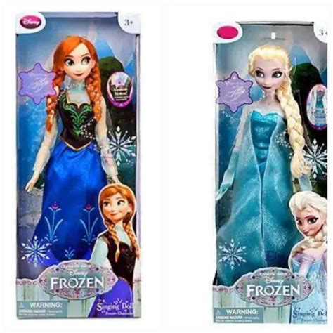 Disney Store Exclusive Frozen Light Up And Singing 16 Anna And Elsa Dolls