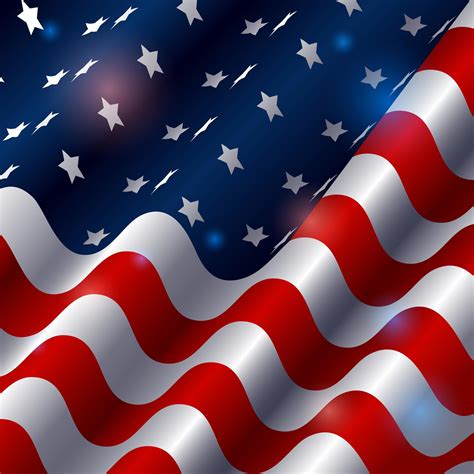 Beauty American Flag With Light Effect 2381199 Vector Art At Vecteezy
