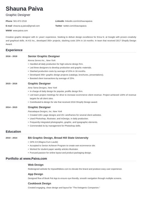 What Should A Cv Look Like Good Examples And Hints