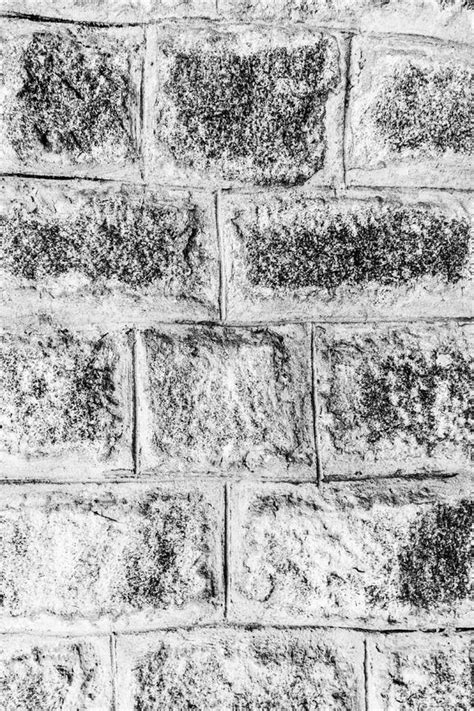 Monochrome Background Of Old Stone Brick Wall Stock Image Image Of