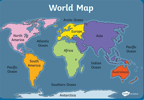 Maps Of The World Political And Administrative Maps Of Continents Images