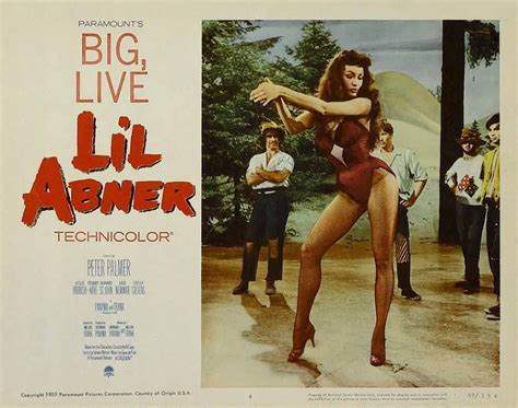 A Lobby Card Or The Film Li L Abner Featuring Julie Newmar Julie Newmar Li L Abner
