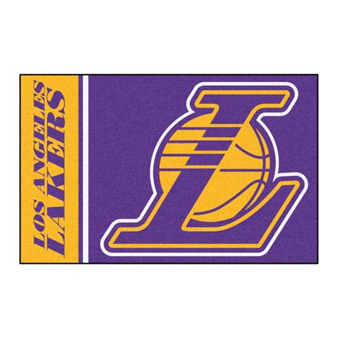 Officially Licensed Nba Los Angeles Lakers Uniform Rug 19 X 30