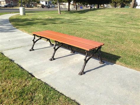 Vines Wood Backless Park Bench 80 In Crowd Control Warehouse
