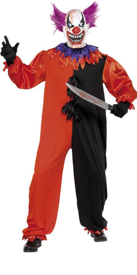 Scary Bobo The Clown Fancy Dress Halloween Costume